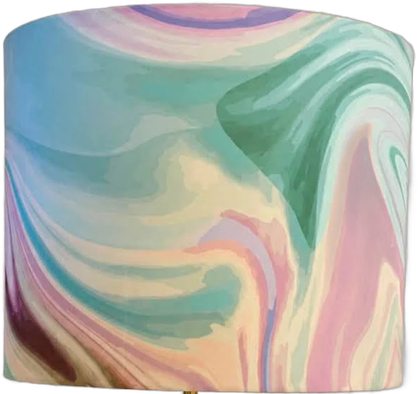 Pastel marble-print shade